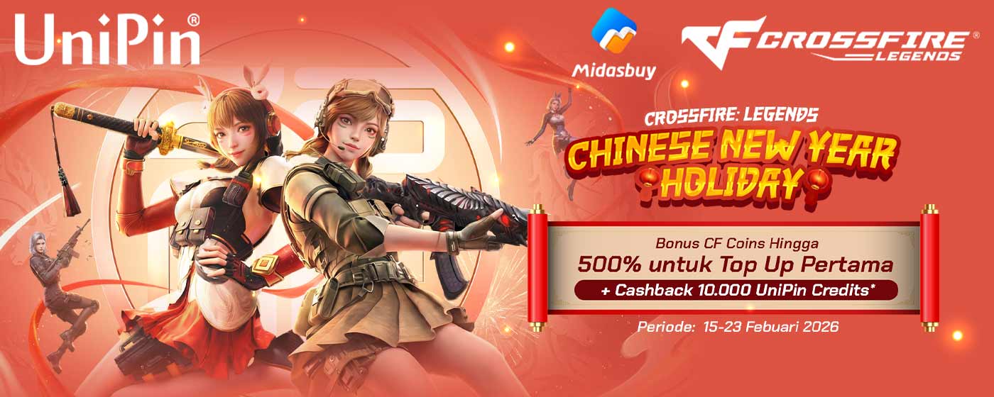 Promo Chinese New Year CrossFire: Legends Hadir! Dapatkan Bonus Hingga 500%